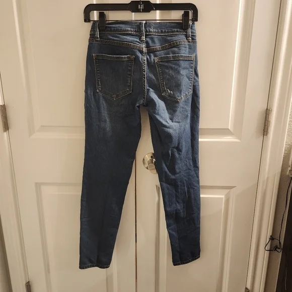 free people ankle skinny straight crop low rise y2k jeans size 25 - Picture 2 of 13